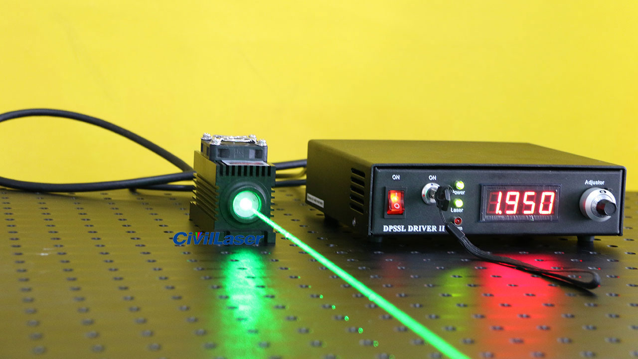 green dpss laser modulation